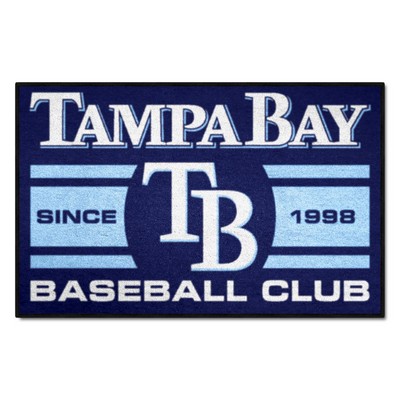 Fan Mats  LLC Tampa Bay Rays Starter Mat Uniform Navy