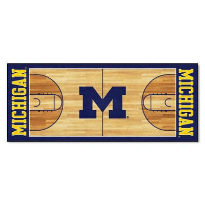 Fan Mats  LLC Michigan Wolverines Court Runner Rug - 30in. x 72in. Blue