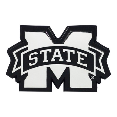 Fan Mats  LLC Mississippi State Bulldogs 3D Chrome Metal Emblem Chrome