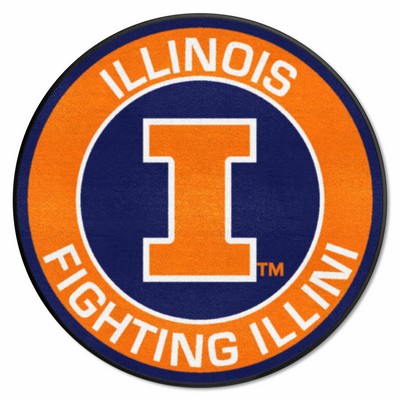 Fan Mats  LLC Illinois Illini Roundel Mat Blue