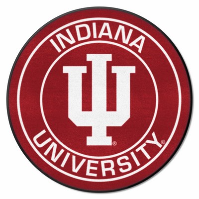 Fan Mats  LLC Indiana Hooisers Roundel Mat Crimson