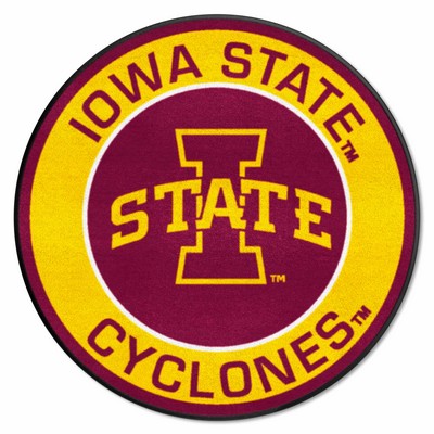 Fan Mats  LLC Iowa State Cyclones Roundel Mat Red