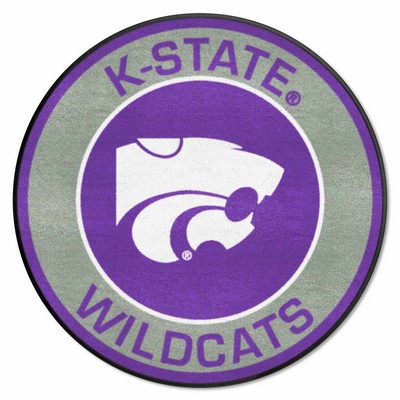 Fan Mats  LLC Kansas State Wildcats Roundel Mat Purple