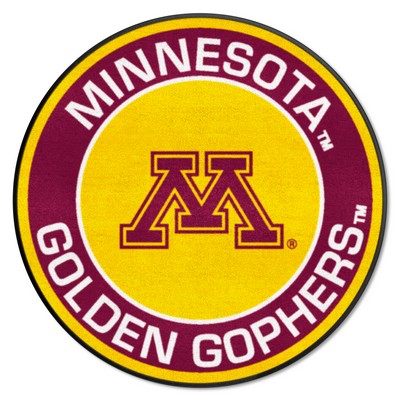 Fan Mats  LLC Minnesota Golden Gophers Roundel Rug - 27in. Diameter Maroon