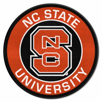 Fan Mats  LLC NC State Wolfpack Roundel Mat Red