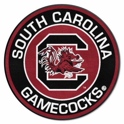 Fan Mats  LLC South Carolina Gamecocks Roundel Mat Black