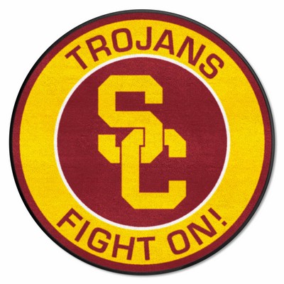 Fan Mats  LLC Southern California Trojans Roundel Mat Cardinal