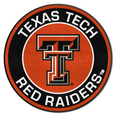 Fan Mats  LLC Texas Tech Red Raiders Roundel Rug - 27in. Diameter Red