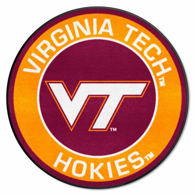 Fan Mats  LLC Virginia Tech Hokies Roundel Mat Maroon