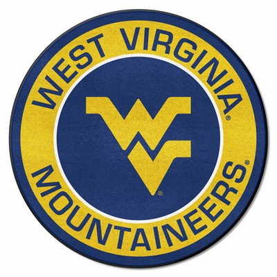 Fan Mats  LLC West Virginia Mountaineers Roundel Mat Navy