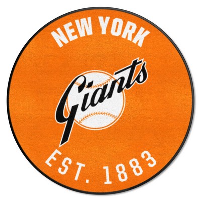 Fan Mats  LLC New York Giants Roundel Rug - 27in. Diameter1947 Orange