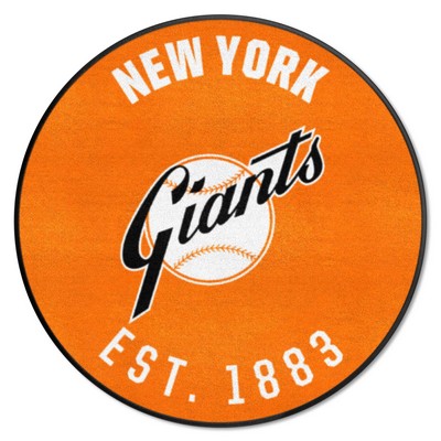 Fan Mats  LLC New York Giants Roundel Mat Retro Orange