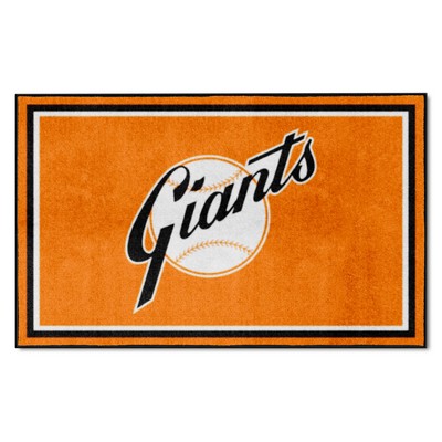 Fan Mats  LLC New York Giants 4ft. x 6ft. Plush Area Rug1947 Orange