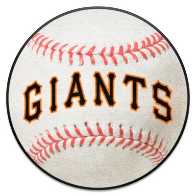 Fan Mats  LLC New York Giants Baseball Rug - 27in. Diameter White