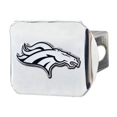 Fan Mats  LLC Denver Broncos Hitch Cover Chrome Chrome