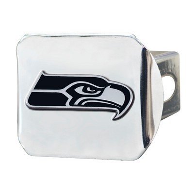 Fan Mats  LLC Seattle Seahawks Hitch Cover Chrome Chrome