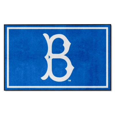 Fan Mats  LLC Brooklyn Dodgers 4x6 Rug Retro Blue