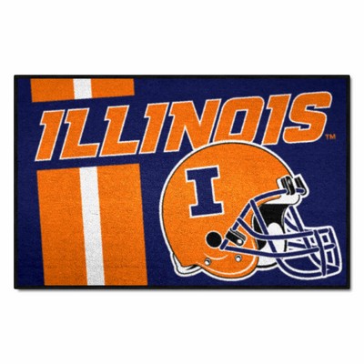 Fan Mats  LLC Illinois Illini Starter Mat Uniform Blue