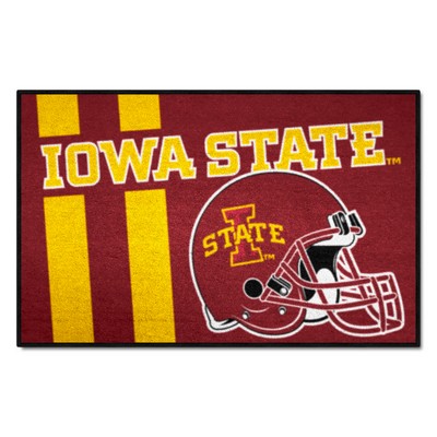 Fan Mats  LLC Iowa State Cyclones Starter Mat Accent Rug - 19in. x 30in., Unifrom Design Red