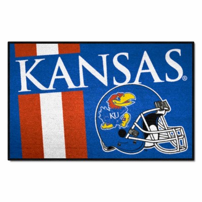 Fan Mats  LLC Kansas Jayhawks Starter Mat Uniform Blue