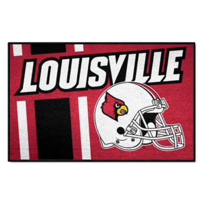 Fan Mats  LLC Louisville Cardinals Starter Mat Uniform Black