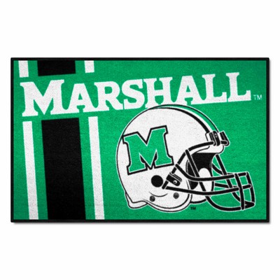Fan Mats  LLC Marshall Thundering Herd Starter Mat Uniform Green