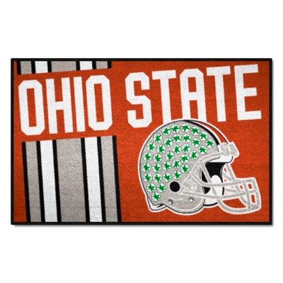 Fan Mats  LLC Ohio State Buckeyes Starter Mat Accent Rug - 19in. x 30in., Unifrom Design Red