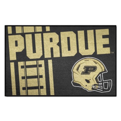 Fan Mats  LLC Purdue Boilermakers Starter Mat Uniform Black