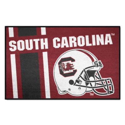 Fan Mats  LLC South Carolina Gamecocks Starter Mat Accent Rug - 19in. x 30in., Unifrom Design Maroon