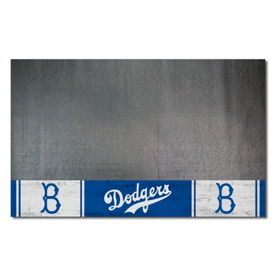 Fan Mats  LLC Brooklyn Dodgers Vinyl Grill Mat - 26in. x 42in. 1949 Retro Logo Blue