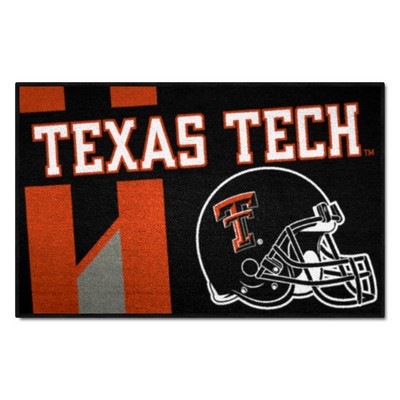 Fan Mats  LLC Texas Tech Red Raiders Starter Mat Accent Rug - 19in. x 30in., Unifrom Design Red