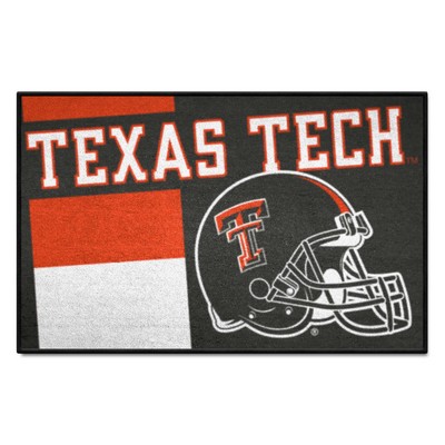 Fan Mats  LLC Texas Tech Red Raiders Starter Mat Accent Rug - 19in. x 30in., Unifrom Design Red