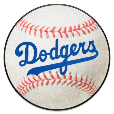 Fan Mats  LLC Brooklyn Dodgers Baseball Rug - 27in. Diameter 1949 Retro Logo White