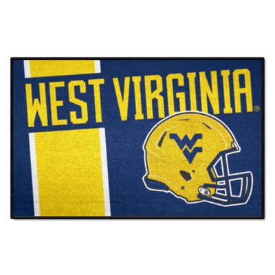 Fan Mats  LLC West Virginia Mountaineers Starter Mat Uniform Navy