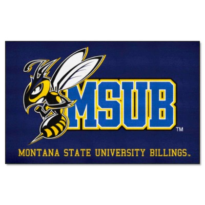 Fan Mats  LLC Montana State Billings Yellow Jackets Ulti-Mat Blue