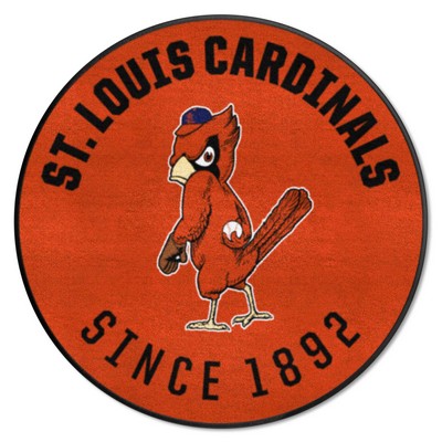 Fan Mats  LLC St. Louis Cardinals Roundel Mat Retro Red