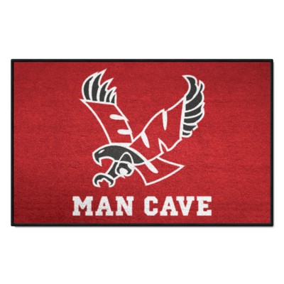 Fan Mats  LLC Eastern Washington Eagles Man Cave Starter Mat Accent Rug - 19in. x 30in., Red Red