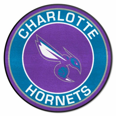 Fan Mats  LLC Charlotte Hornets Roundel Mat Purple