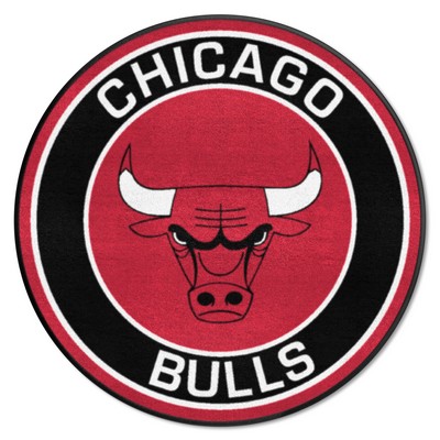 Fan Mats  LLC Chicago Bulls Roundel Rug - 27in. Diameter Red