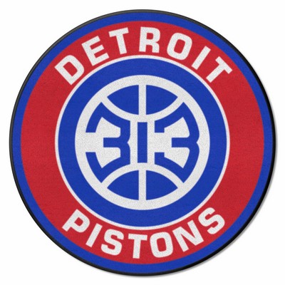 Fan Mats  LLC Detroit Pistons Roundel Mat Red