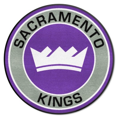 Fan Mats  LLC Sacramento Kings Roundel Rug - 27in. Diameter Purple