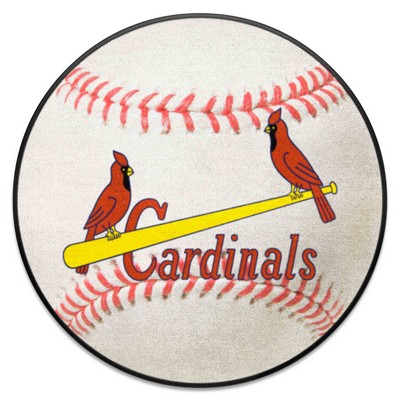 Fan Mats  LLC St. Louis Cardinals Baseball Mat Retro White