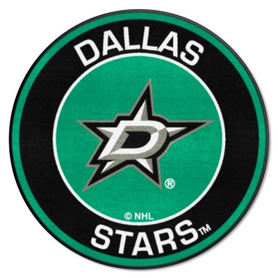 Fan Mats  LLC Dallas Stars Roundel Rug - 27in. Diameter Green