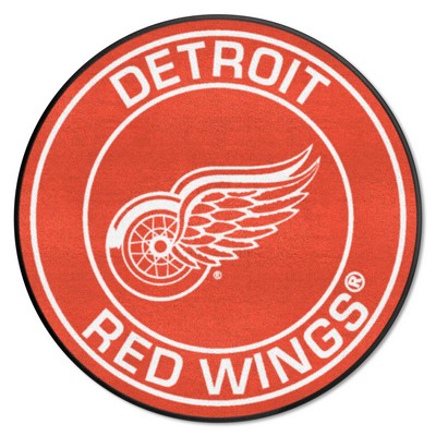 Fan Mats  LLC Detroit Red Wings Roundel Rug - 27in. Diameter Red