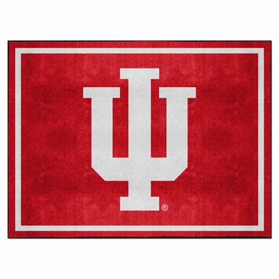 Fan Mats  LLC Indiana Hooisers 8x10 Rug Crimson
