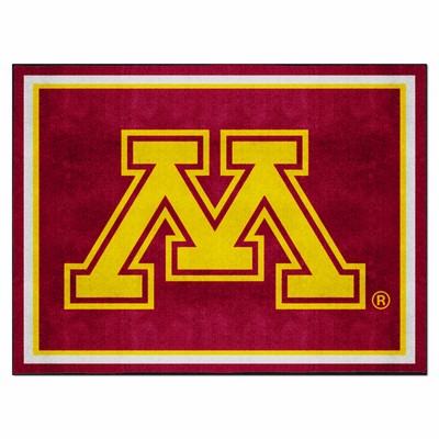 Fan Mats  LLC Minnesota Golden Gophers 8x10 Rug Maroon