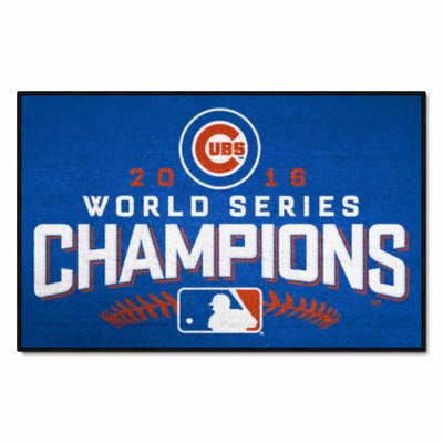 Fan Mats  LLC Chicago Cubs Starter Mat Blue
