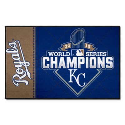 Fan Mats  LLC Kansas City Royals 2015 MLB World Series Champions Starter Mat Accent Rug - 19in. x 30in. Blue