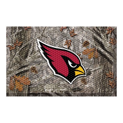 Fan Mats  LLC Arizona Cardinals Rubber Scraper Door Mat Camo Camo