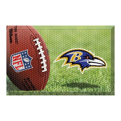 Fan Mats  LLC Baltimore Ravens Rubber Scraper Door Mat Photo